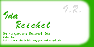 ida reichel business card
